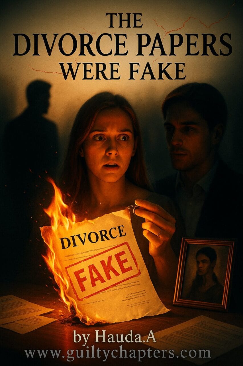 Book cover for The Divorce Papers Were Fake - fake divorce romance and marriage secrets story