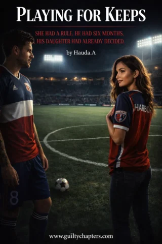 A romance novel book cover titled "Playing for Keeps," featuring a sports-themed design with a romantic and athletic aesthetic.